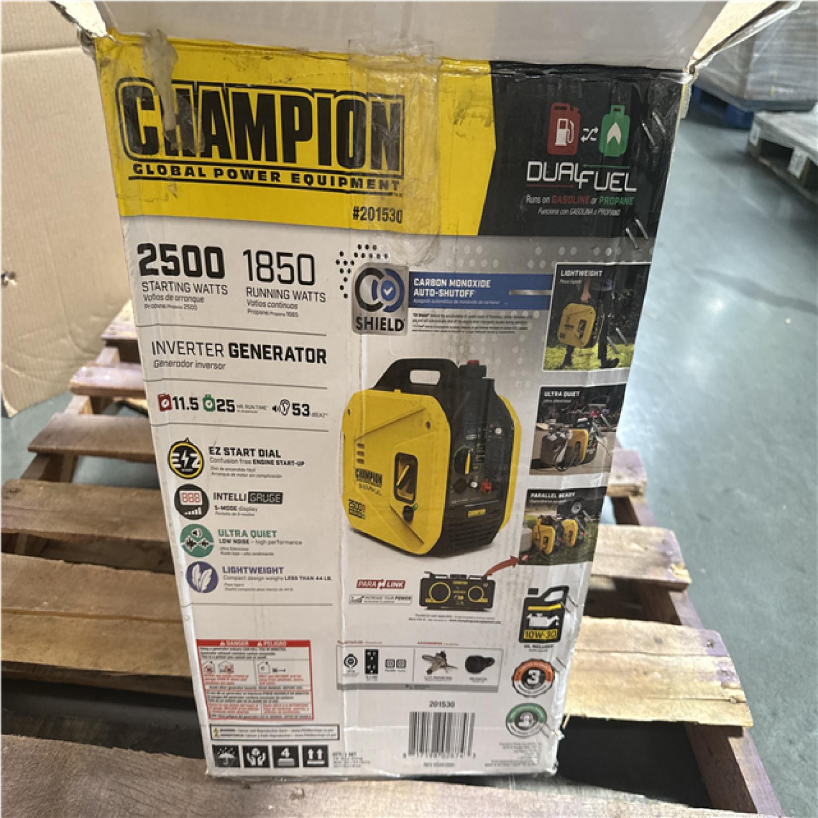 CALIFORNIA AS IS CHAMPION 2500 WATT INVERTER GENERATOR