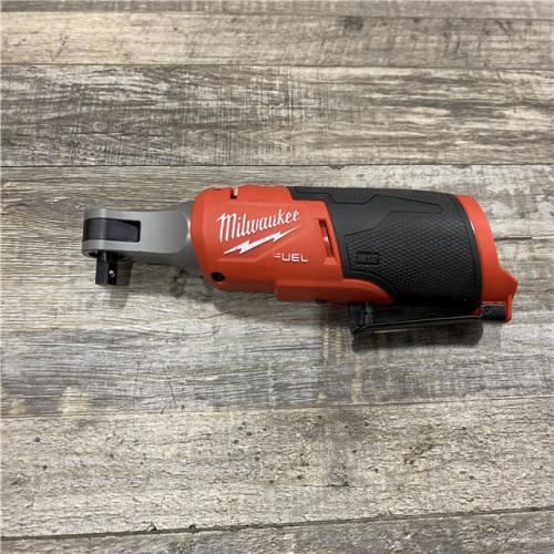 AS-IS Milwaukee FUEL 12-Volt Lithium-Ion Brushless Cordless High Speed 3/8 in. Ratchet (Tool-Only)
