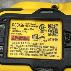 AS-IS DEWALT 20-Volt MAX XR Lithium-Ion Cordless Brushless 1-1/2 in. Variable Speed Die Grinder (Tool-Only)