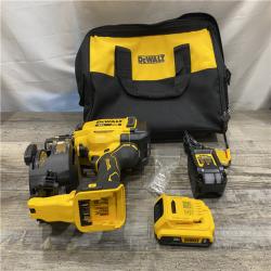 AS-IS DEWALT 20V MAX Lithium-Ion 15-Degree Electric Cordless Roofing Nailer Kit
