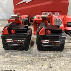 AS-IS Milwaukee FUEL 18V Lithium-Ion Brushless Cordless Hammer Drill and Impact Driver Combo Kit