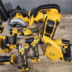 HOUSTON LOCATION - AS-IS (APPEARS LIKE NEW) DEWALT 20-Volt Max Lithium-Ion 10-Tool Cordless Combo Kit with Two 2.0 Ah Batteries, Charger and 2 Bags