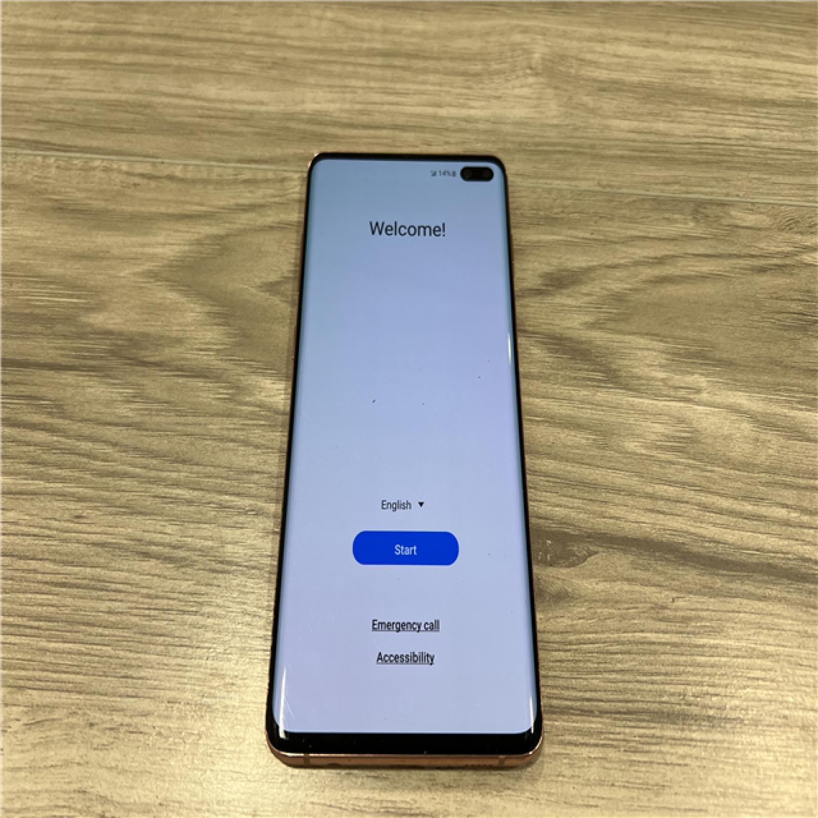 AS-IS Samsung Galaxy S10+ G975U  8GB RAM 128GB Orange