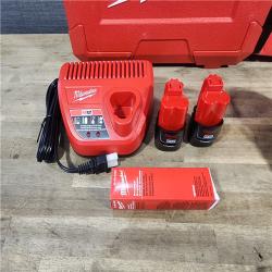 HOUSTON LOCATION - AS-IS (APPEARS LIKE NEW) Milwaukee M12 12-Volt Lithium-Ion Cordless ProPEX Expansion Tool Kit with (2) 1.5Ah Batteries, (3) Expansion Heads and Hard Case