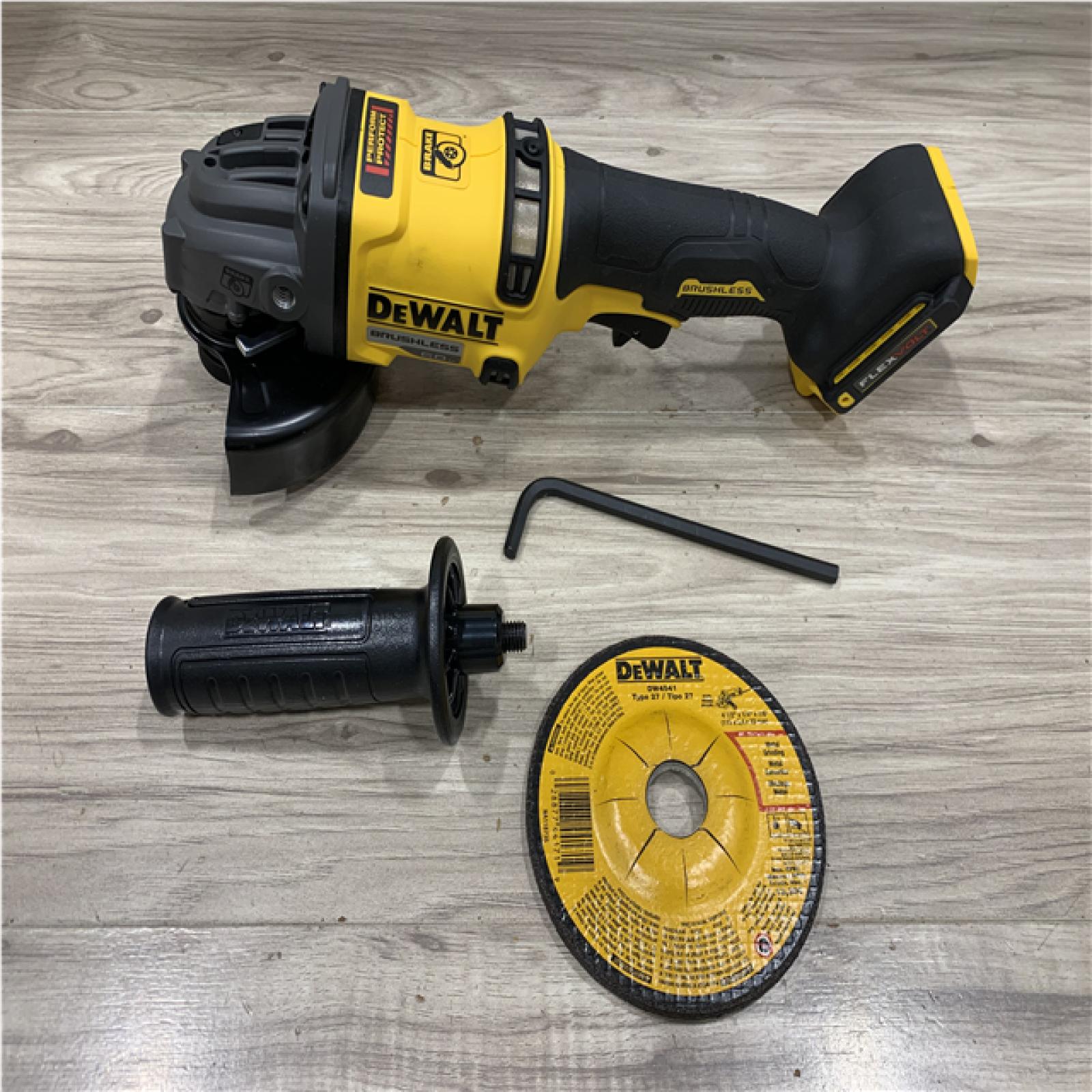 AS-IS DEWALT FLEXVOLT 60V MAX Cordless Brushless 4.5 in. to 6 in. Small Angle Grinder with Kickback Brake (Tool Only)