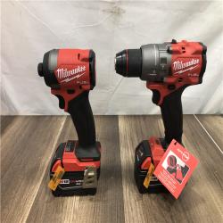 AS-IS Milwaukee FUEL 18V Lithium-Ion Brushless Cordless Hammer Drill and Impact Driver Combo Kit