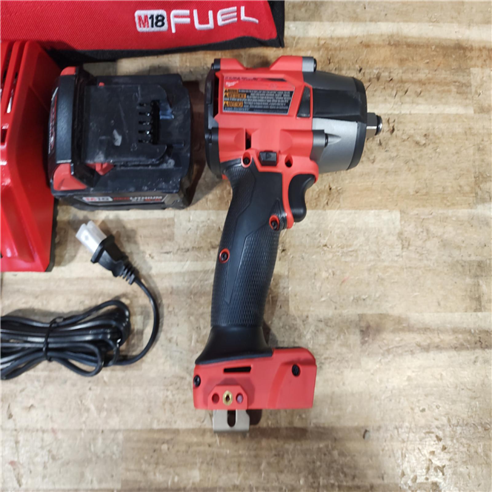 HOUSTON LOCATION - AS - IS Milwaukee FUEL Gen-2 18V Lithium-Ion Brushless Cordless Mid Torque 1/2 in. Impact Wrench w/Friction Ring COMBO KIT
