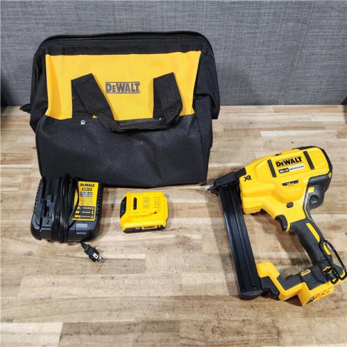HOUSTON LOCATION - AS - IS DEWALT 20V MAX XR Lithium-Ion Cordless 18-Gauge Narrow Crown Stapler Kit
