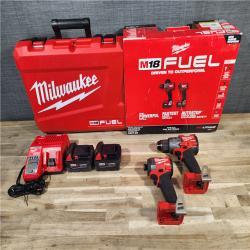 HOUSTON LOCATION - AS-IS MILWAUKEE FUEL 18V Lithium-Ion Brushless Cordless Hammer Drill and Impact Driver Combo Kit (2-Tool) with 2 Batteries