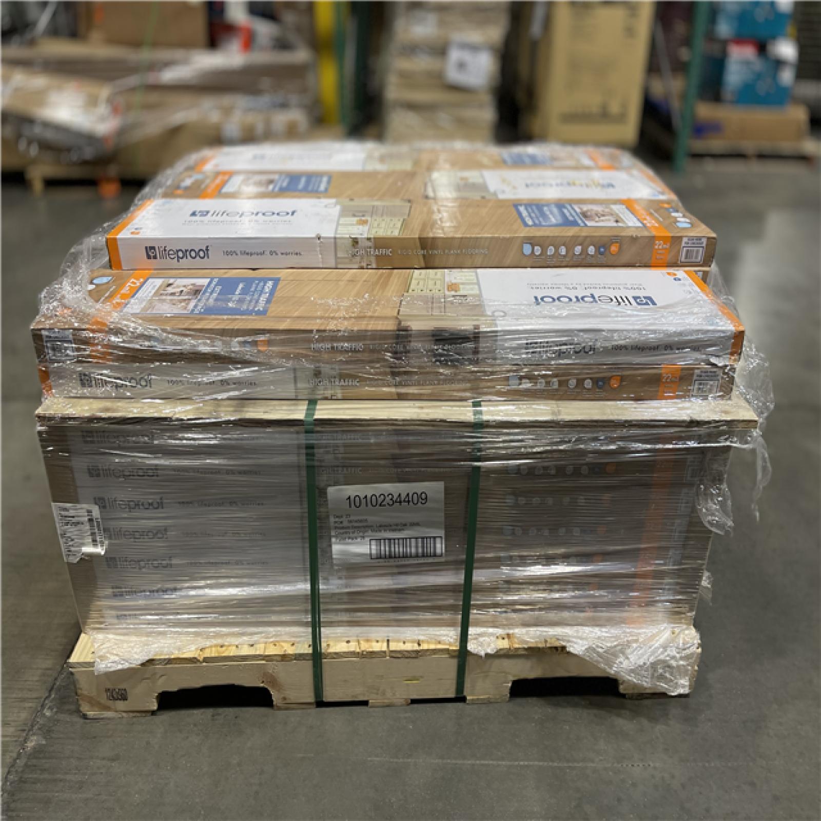 DALLAS LOCATION -Lifeproof Lakeside Hill Oak 22 MIL x 8.7 in. W x 48 in. L Click Lock Waterproof Luxury Vinyl Plank Flooring PALLET-(39 CASES)
