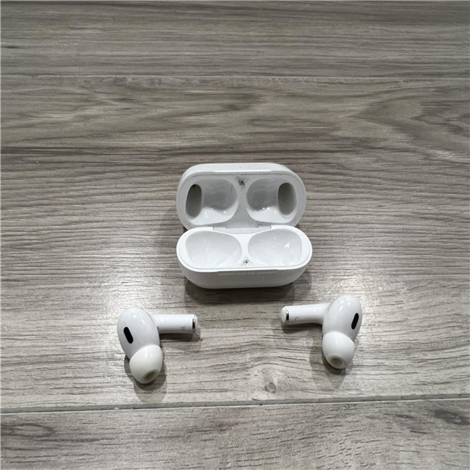 AS-IS Apple AirPods Pro (2nd Generation) with the USB-C MagSafe Charging Case