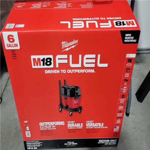 California NEW Milwaukee 6-Gallon Wet/Dry Vacuum (Tool Only)