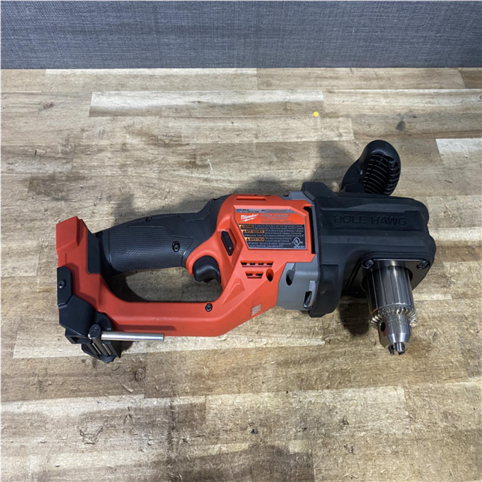 Houston Location AS-IS Milwaukee FUEL GEN II 18V Lithium-Ion Brushless Cordless 1/2 in. Hole Hawg Right Angle Drill (Tool-Only)