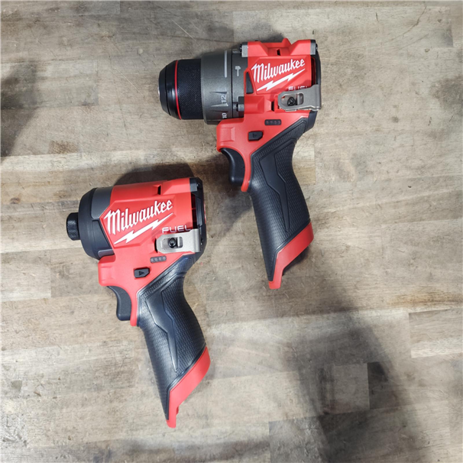 HOUSTON LOCATION - AS-IS Milwaukee 3497-22 12V Brushless Hammer Drill and Impact Driver Combo Kit