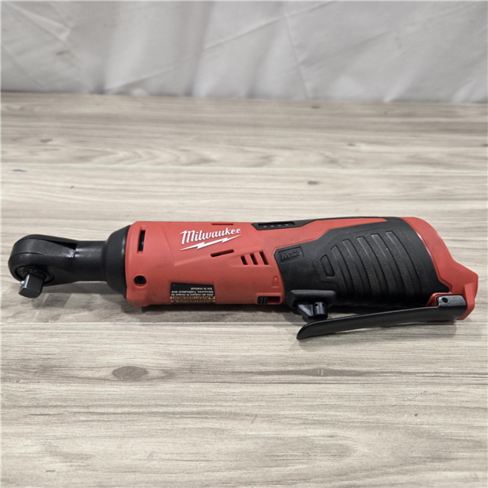 AS-IS MILWAUKEE 2457-20 .38 in. M12 Cordless Ratchet (Tool-Only)