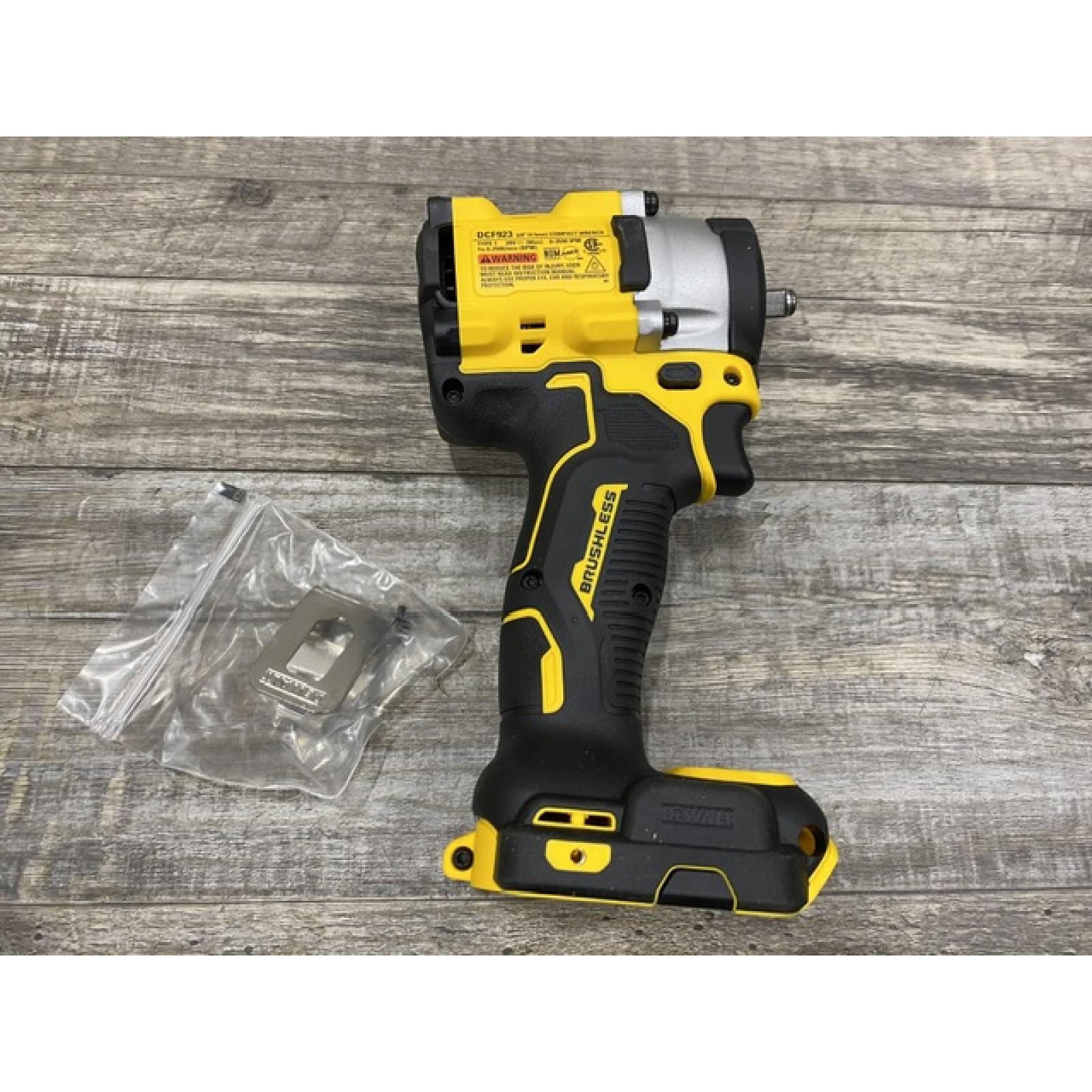 AS-IS DEWALT ATOMIC 20V MAX Cordless Brushless 3/8 in.Variable Speed Impact Wrench (Tool Only)