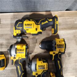 HOUSTON LOCATION - AS-IS DEWALT 4 TOOL COMBO KIT W/ (2) BATTERY & CHARGER