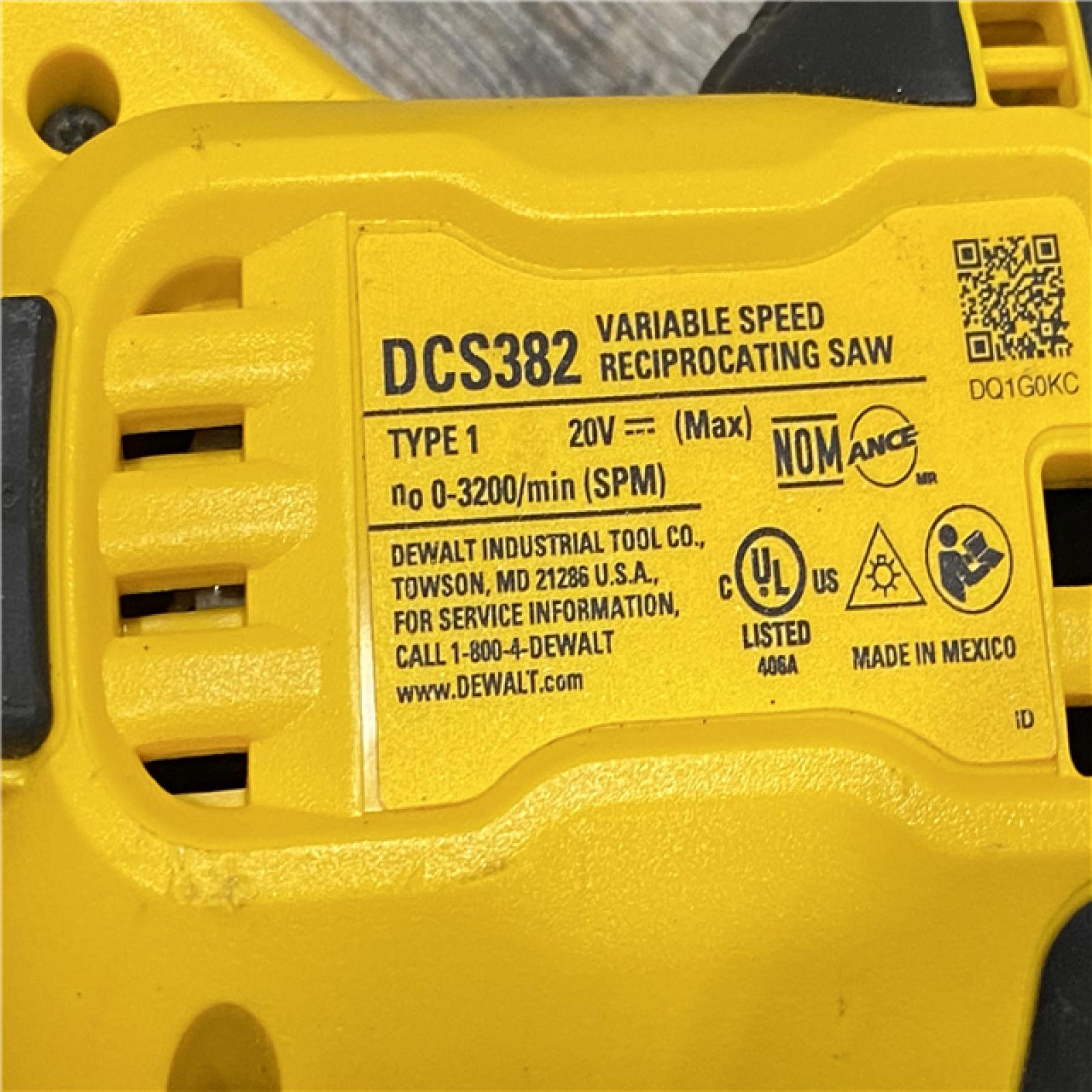 AS-IS DEWALT 20V MAX Cordless Brushless Reciprocating Saw (Tool Only)