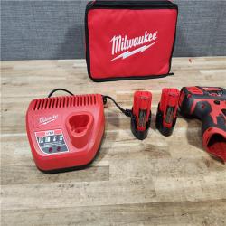 HOUSTON LOCATION - AS - IS Milwaukee 12V Lithium-Ion Cordless 1/4 in. Hex Screwdriver Kit