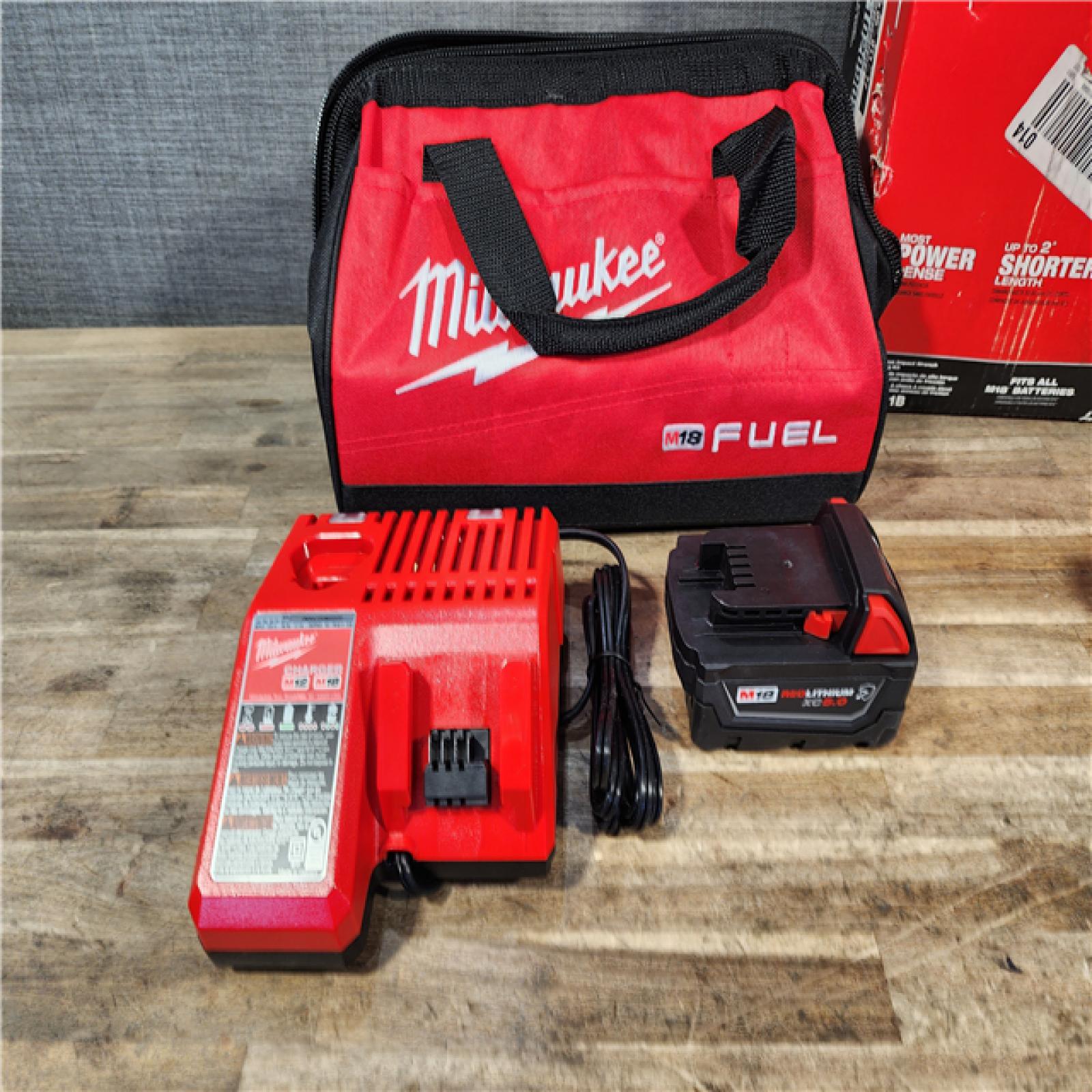 HOUSTON LOCATION - AS-IS Milwaukee M18 1/2 in. Cordless Brushless High Torque Impact Wrench Kit (Battery & Charger)