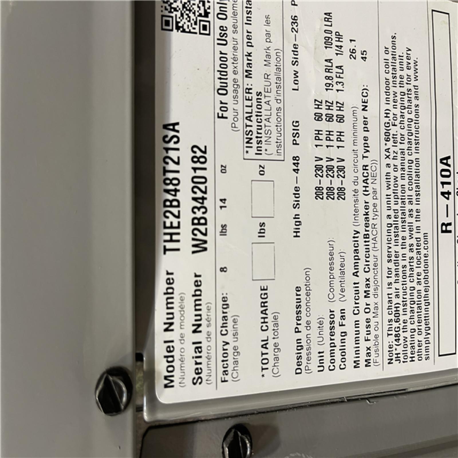 DALLAS LOCATION - JOHNSON CONTROLS RES SPLT HP 14.3S (4.0T) R410A