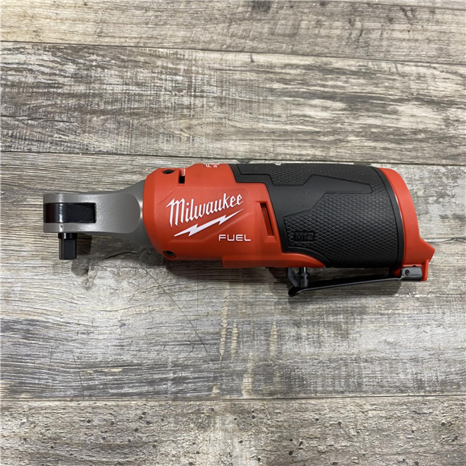 AS-IS Milwaukee FUEL 12-Volt Lithium-Ion Brushless Cordless High Speed 3/8 in. Ratchet (Tool-Only)