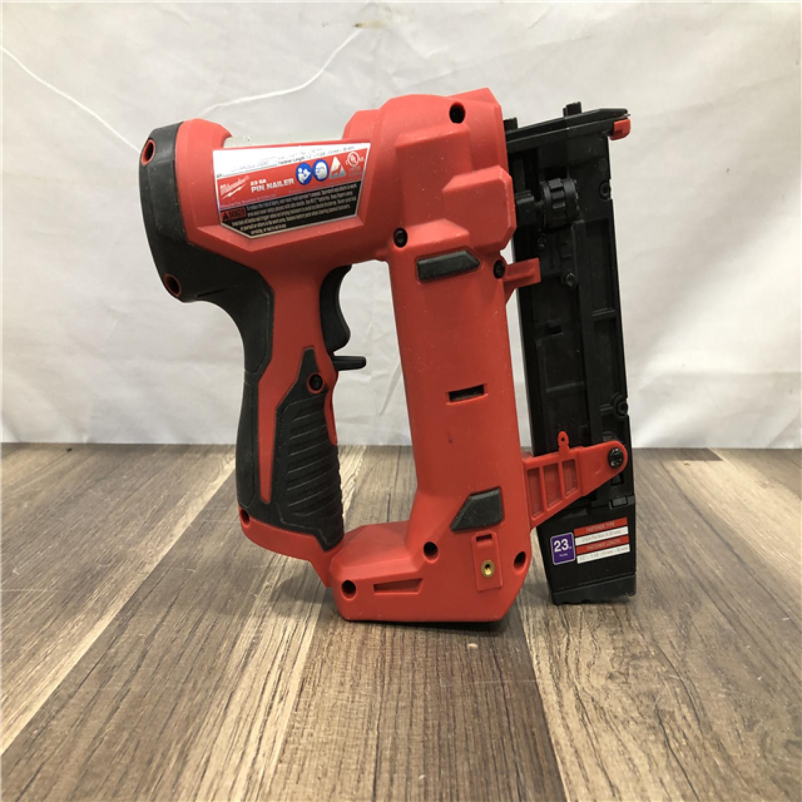 AS-IS Milwaukee 12-Volt 23-Gauge Lithium-Ion Cordless Pin Nailer (Tool-Only)