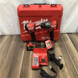 AS-IS Milwaukee FUEL 18V Lithium-Ion Brushless Cordless Hammer Drill and Impact Driver Combo Kit