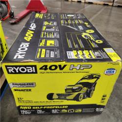 NEW- 40V HP Brushless Whisper Series 21 Walk Behind Self-Propelled All Wheel Drive Lawn Mower-(2) 6.0 Ah Batteries & Charger