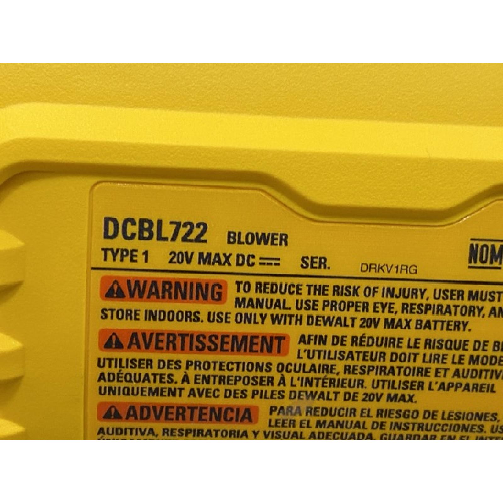 AS-IS DEWALT 20V MAX* XR Brushless Cordless Handheld Blower Kit