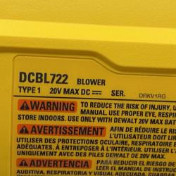 AS-IS DEWALT 20V MAX* XR Brushless Cordless Handheld Blower Kit