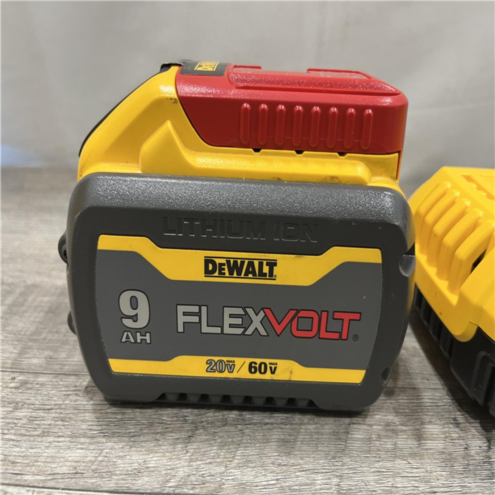 AS-IS DEWALT 20V/60V MAX FLEXVOLT Lithium-Ion 9.0Ah Battery and Charger Starter Kit