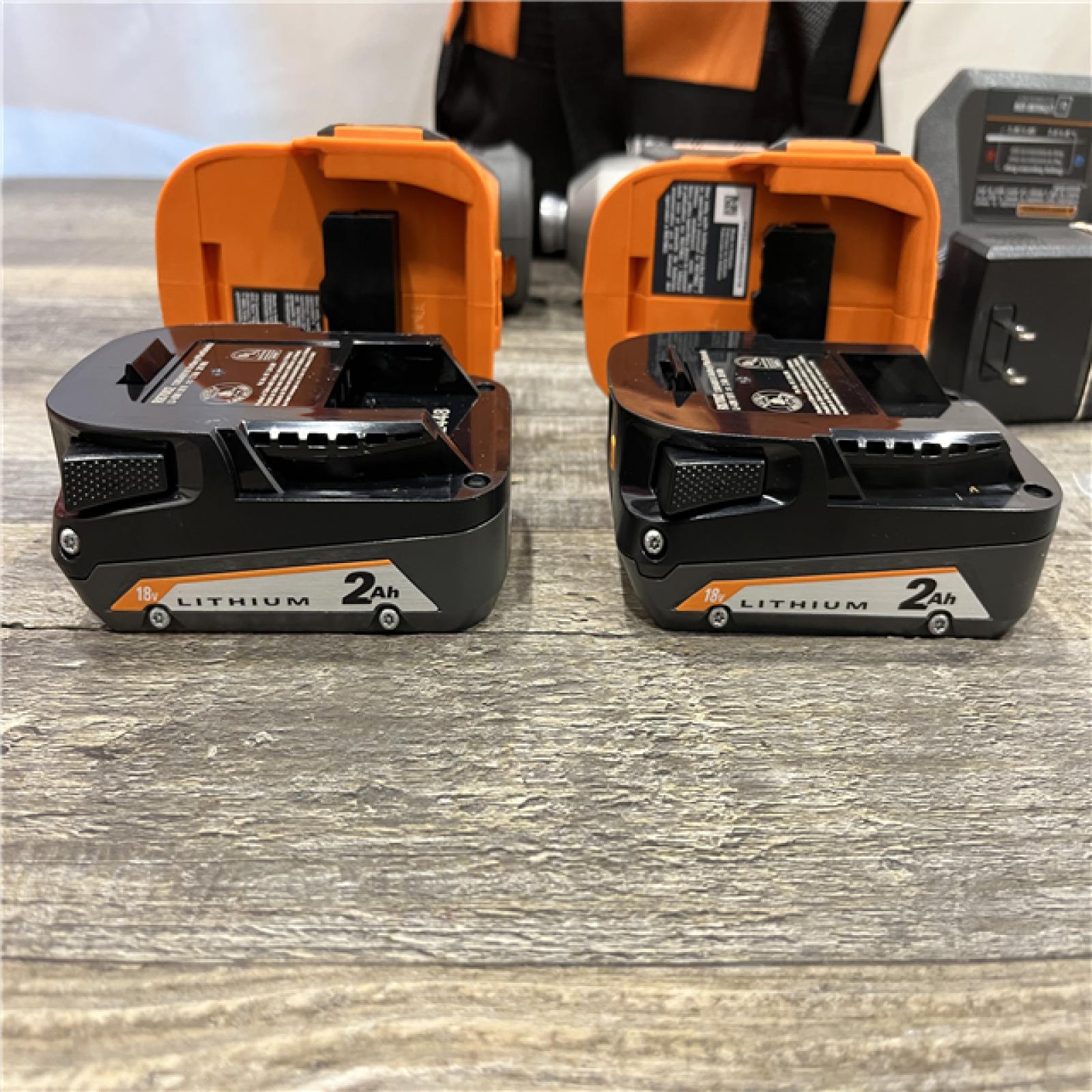AS-IS RIDGID 18V Cordless Drill/Driver  Impact Driver 2-Tool Combo Ki