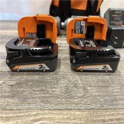 AS-IS RIDGID 18V Cordless Drill/Driver  Impact Driver 2-Tool Combo Ki