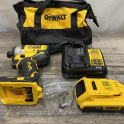 AS-IS DEWALT Atomic 20V Max Lithium-Ion Brushless Cordless Compact 1/4 in. Impact Driver Kit