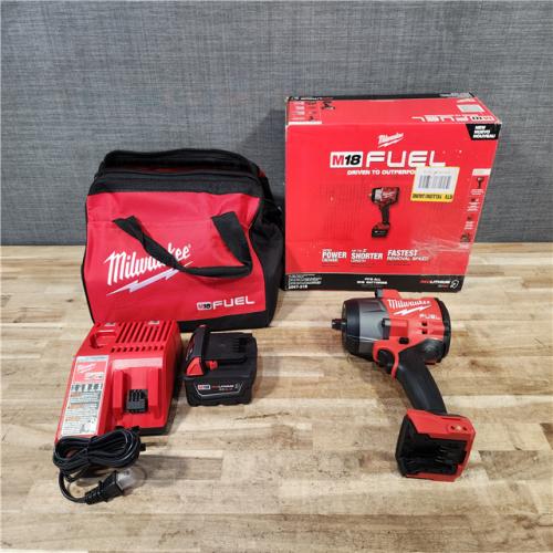 HOUSTON LOCATION - AS-IS (APPEARS LIKE NEW) Milwaukee FUEL 18V Lithium-Ion Brushless Cordless 1/2 in. Impact Wrench w/Friction Ring Kit