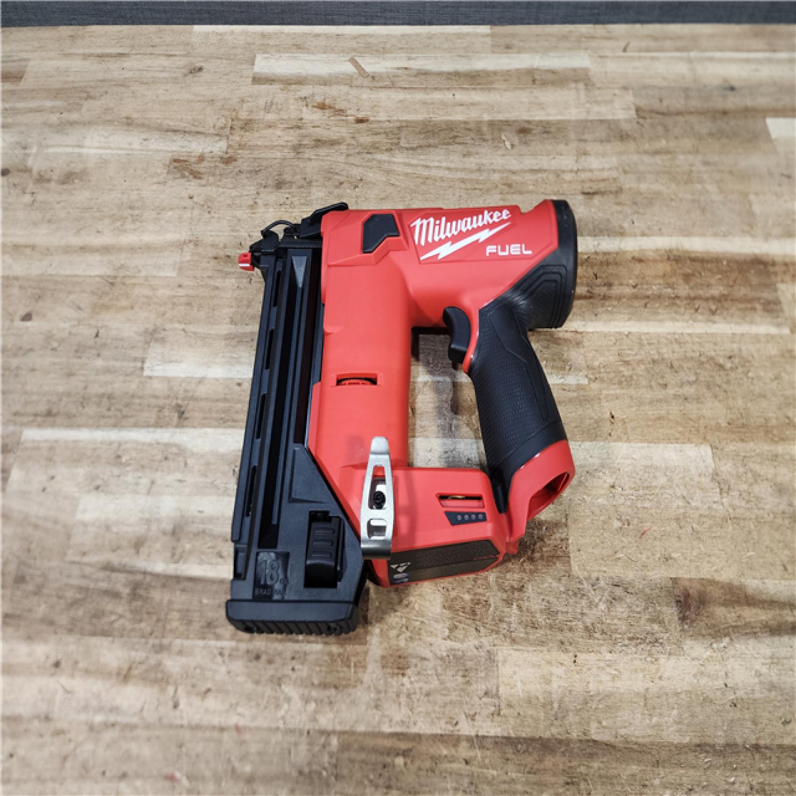 HOUSTON LOCATION - AS - IS Milwaukee FUEL 12-Volt Lithium-Ion Brushless Cordless 18-Gauge 1-1/2 in. Compact Brad Nailer (Tool-Only)