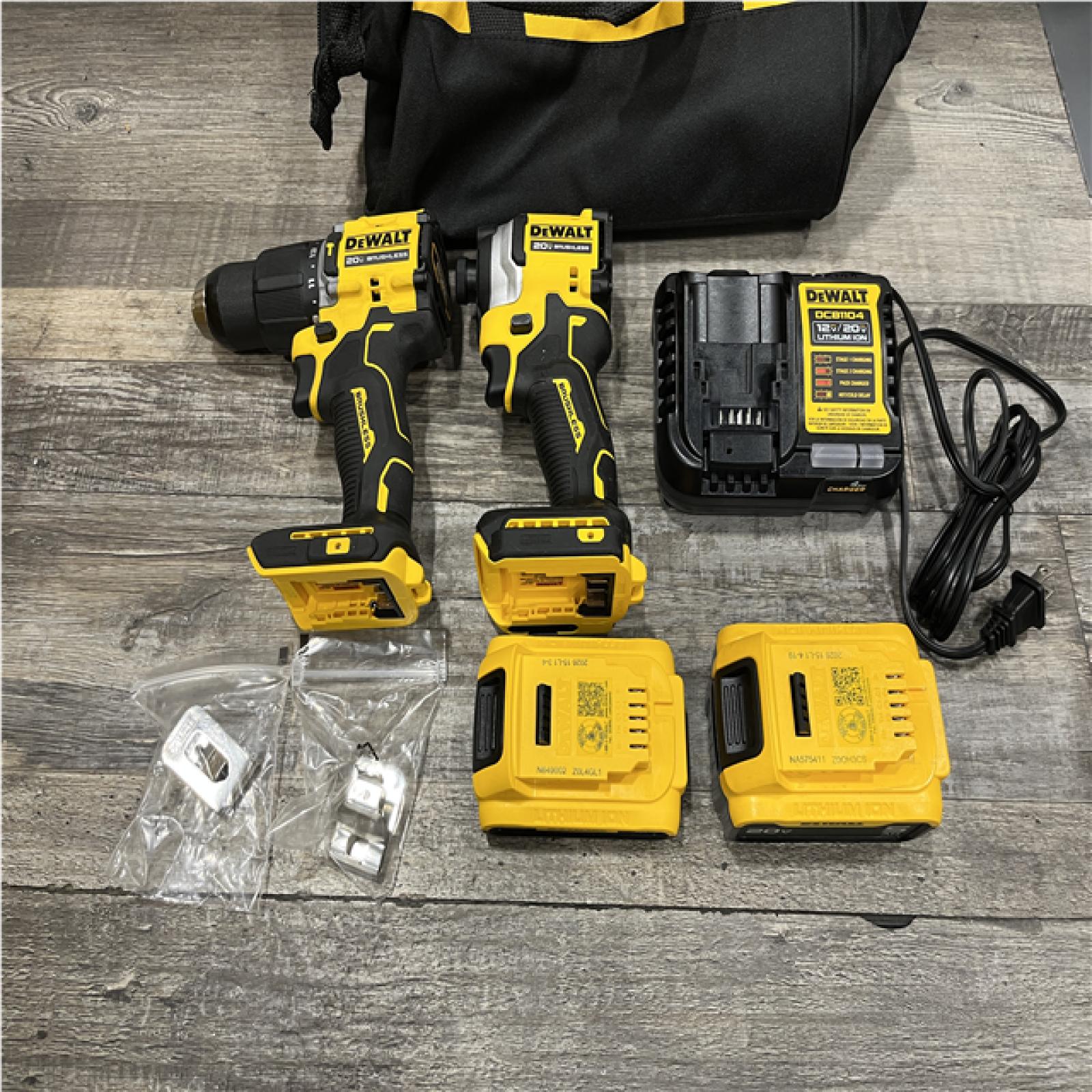 AS-IS DEWALT ATOMIC 20V MAX Lithium-Ion Cordless 2-Tool Combo Kit