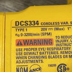 AS-IS DEWALT 20V MAX XR Cordless Brushless Jigsaw (Tool Only)