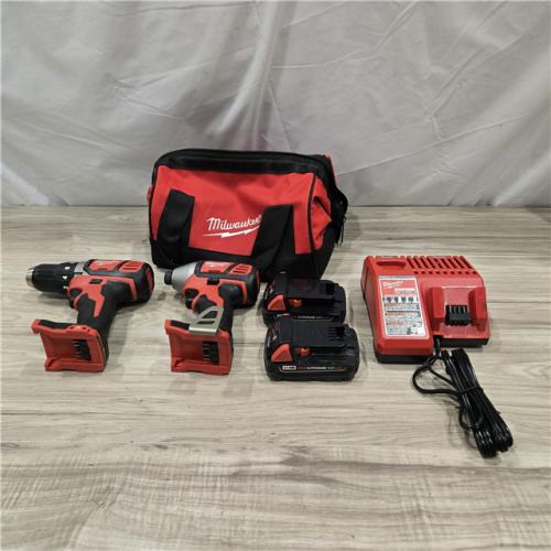 AS-IS Milwaukee 18V Cordless 2-Tool Drill/Driver and Impact Driver Kit