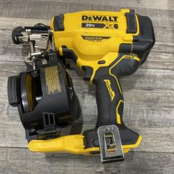 AS-IS DEWALT 20V MAX Lithium-Ion 15-Degree Electric Cordless Roofing Nailer Kit
