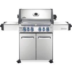 Phoenix NEW NAPOLEON Prestige 500 4-Burner Propane Gas Grill in Stainless Steel with Infrared Side and Rear Burners and Rotisserie Kit (SEALED)