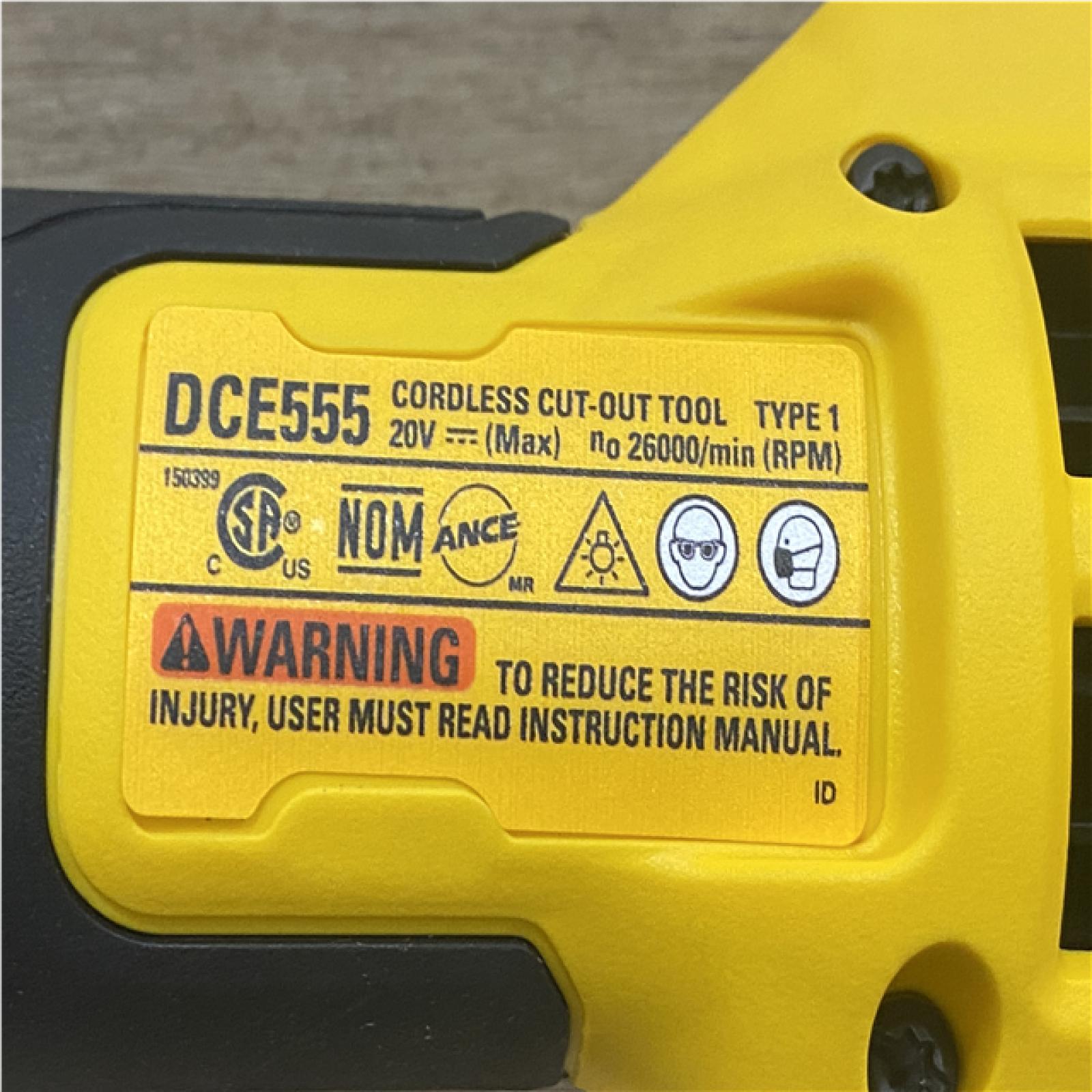 AS-IS DEWALT XR 20V Lithium-Ion Cordless Rotary Drywall Cut-Out Tool (Tool Only)