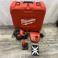 AS-IS Milwaukee 12-Volt Lithium-Ion Cordless Green 250 ft. 3-Plane Laser Level Kit