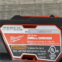 AS-IS Milwaukee 12V Lithium-Ion Cordless Drill Driver/Impact Driver Combo Kit