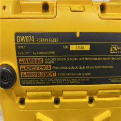 AS-IS DEWALT 150 ft. Red Self-Leveling Rotary Laser Level With Accessories