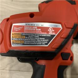 AS-IS Milwaukee 12V Lithium-Ion Cordless 10 oz. Adhesive and Caulk Gun (Tool-Only)