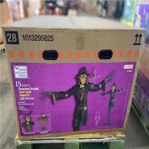 DALLAS LOCATION - Home Accents Holiday 15 ft. Gruesome Grounds Giant-Sized Animated LED Worricrow H10