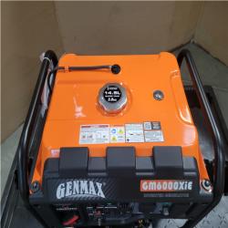 CALIFORNIA AS-IS GENMAX 6 000 STARTING WATT/ 5 250 RUNNING WATT INVERTER GENERATOR W/ ELECTRIC START