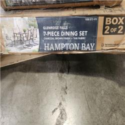 Phoenix LIKE NEW Hampton Bay Glenridge Falls 7-Piece Metal Padded Sling Rectangular Outdoor Dining Set in Putty Beige